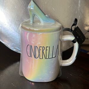 Rae Dunn Cinderella Holographic Mug with cover